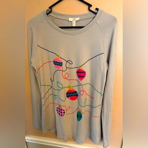 Vintage ornament holiday cardigan sweater shirt M